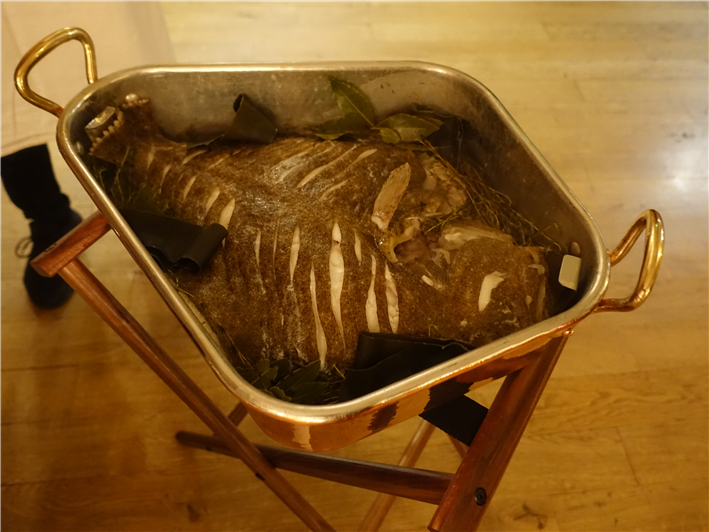 whole turbot cooked